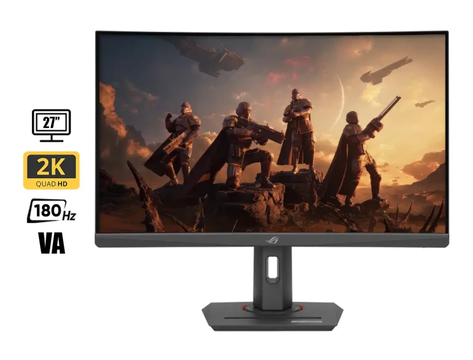 Monitor Asus 27 Pulgadas Rog Strix Xg27wcs (90-xg27wcs) Gaming 180hz, 2k/qhd, Curvo, 1 Ms, 1 Dp, 1 Usb C