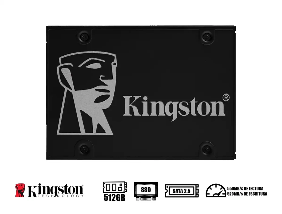 Unidad De Almacenamiento Ssd Sata 2.5 Kingston 512gb Kc600 (skc600/512g) 550mb/s