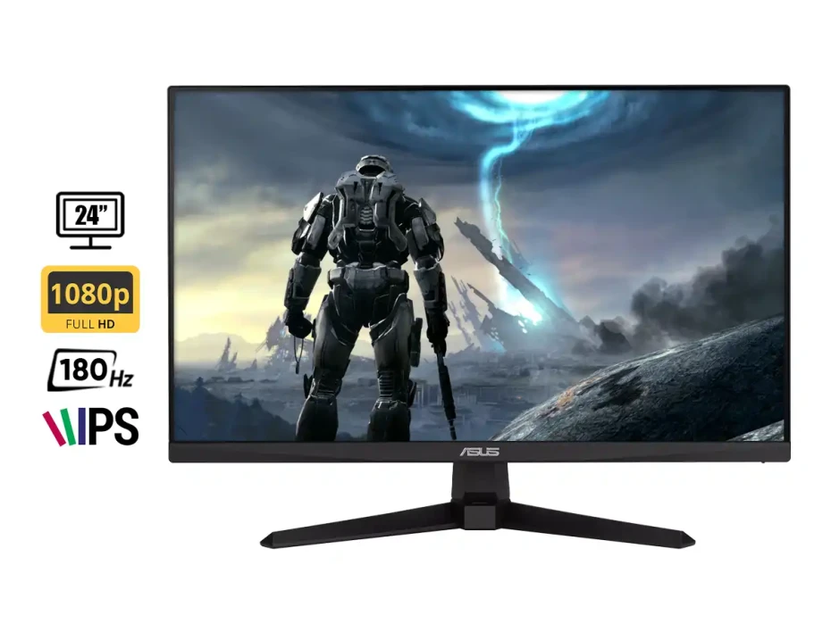 Monitor Asus 24 Pulgadas Tuf Gaming Vg249q3a (vg249q3a) Gaming 180hz, 1ms, Fhd, 2 Hdmi, 1 Displayport, Altavoces