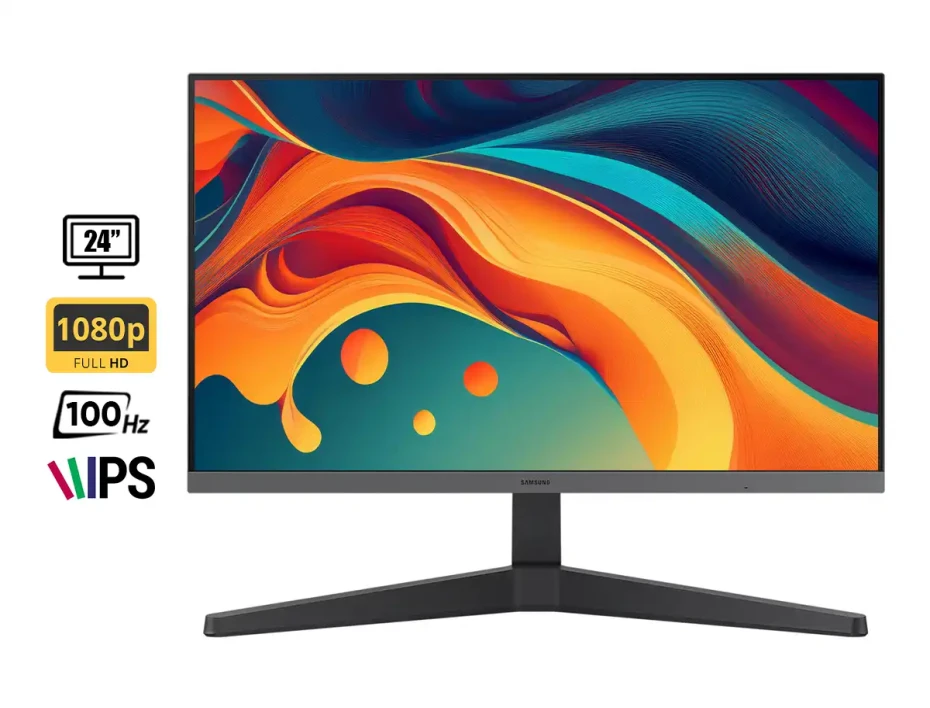 Monitor Samsung 24 Pulgadas Essential S3 (ls24c330galxpe) Frecuencia 100hz, 4ms, Fhd, 1 Hdmi, 1 Displayport