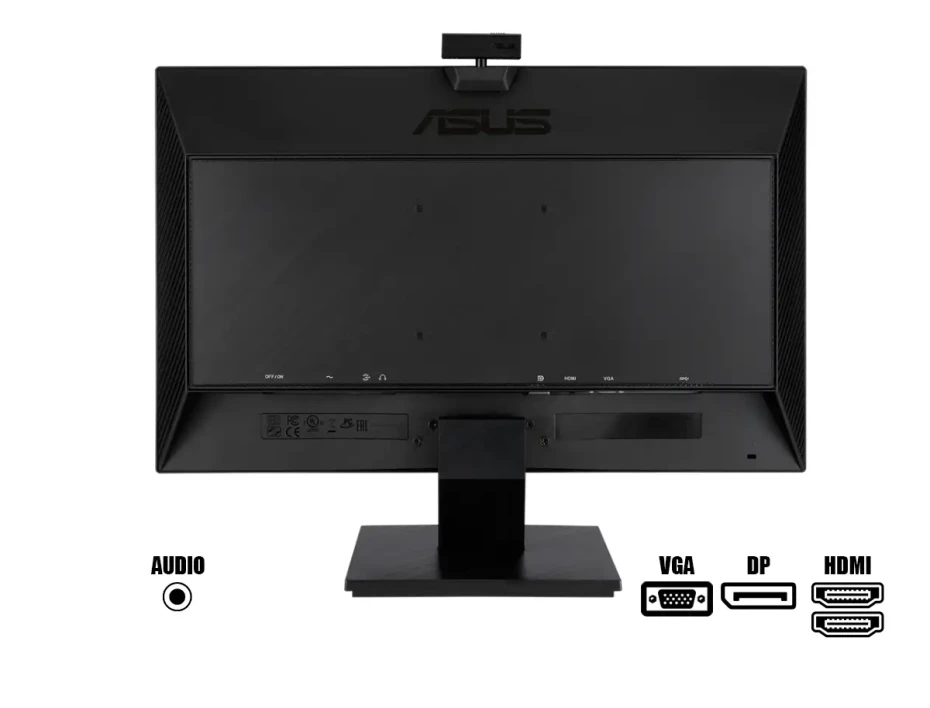 Monitor Asus 23.8 Pulgadas Be24eqsk (90lm05m1-b073b0) Frecuencia 60hz, Fhd, 5ms,1 Hdmi, 1 Dp, 1 Vga, Altavoces, Web Cam
