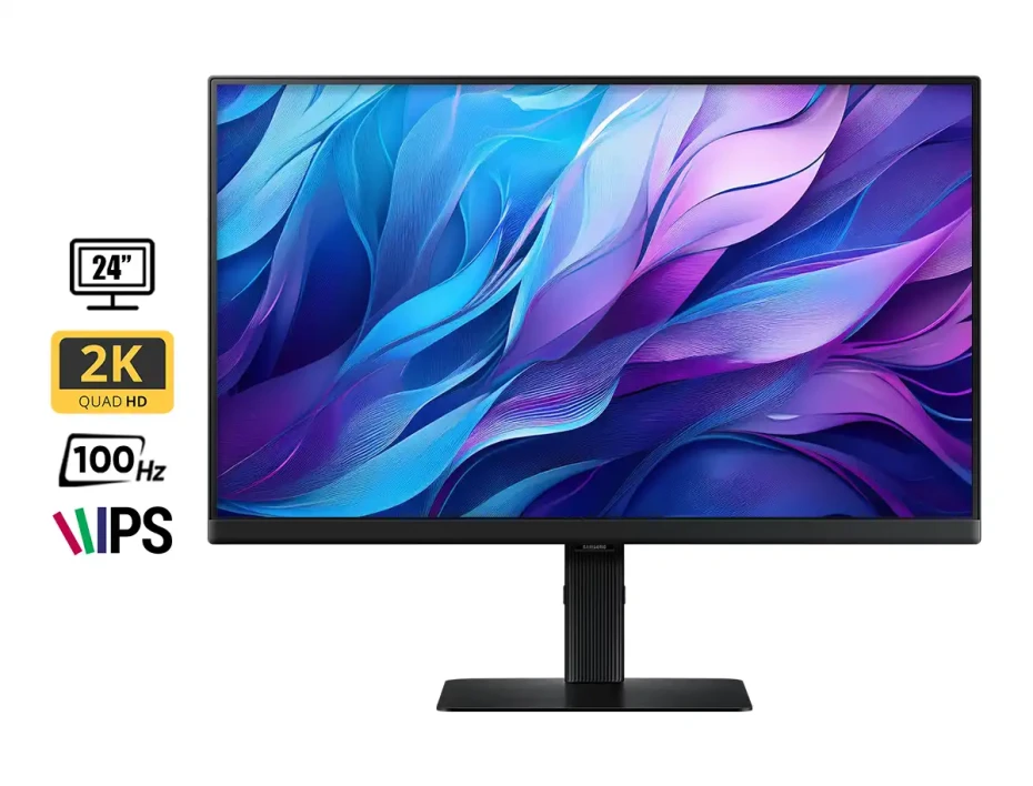 Monitor Samsung 24 Pulgadas Ls24d600 (ls24d600ealxpe) Frecuencia 100hz, 5ms, 2k/qhd, 1 Displayport, 1 Hdmi, 3 Usb