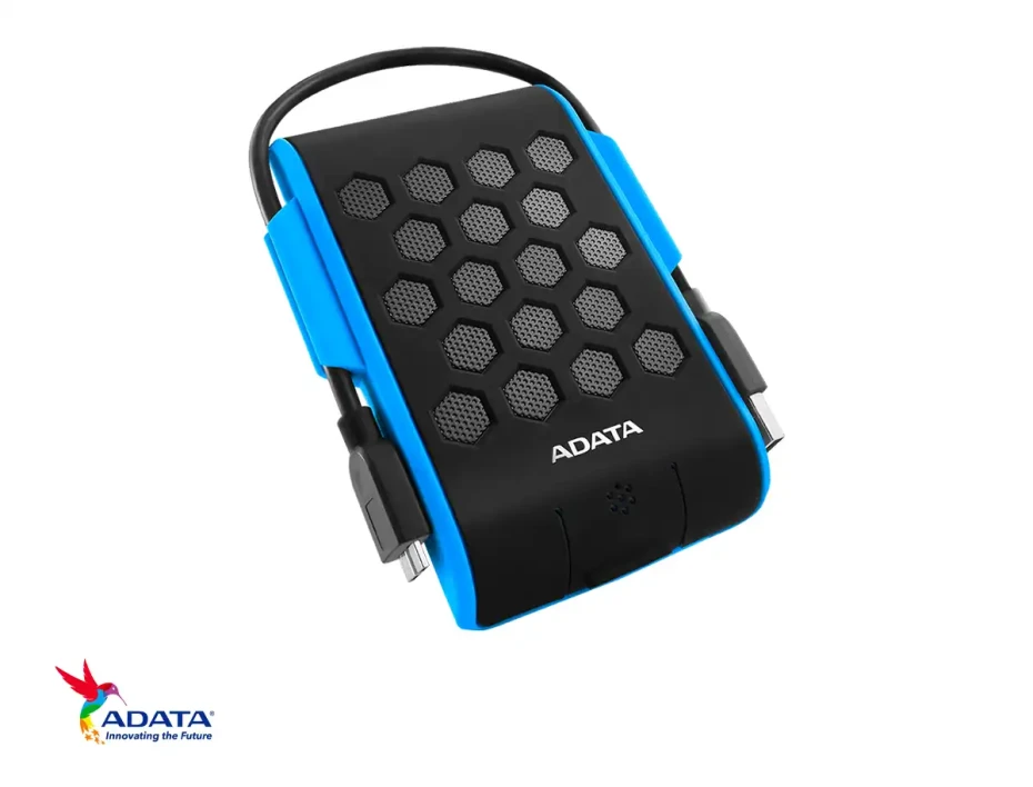 Disco Duro Externo Adata 1tb Hd720 Anti Golpe (ahd720-1tu31-cbl) Unidad De Almacenamiento Portable, Negro C/ Azul