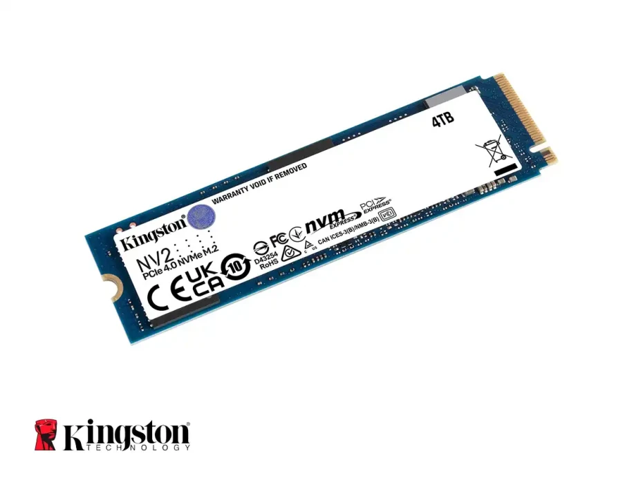 Unidad De Almacenamiento Ssd M.2 Pcie Kingston 4tb Nvme Nv2, 2280 (snv2s/4000g) 3500mb/s