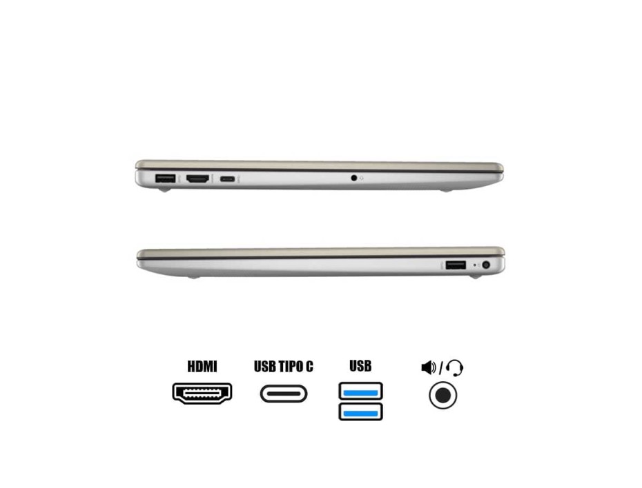 Laptop Hp Ryzen 7-7730u 15-fc0011la (802n0la#abm) Pantalla 15.6", Ram 8gb, Ssd 512gb, Esp, W11 H