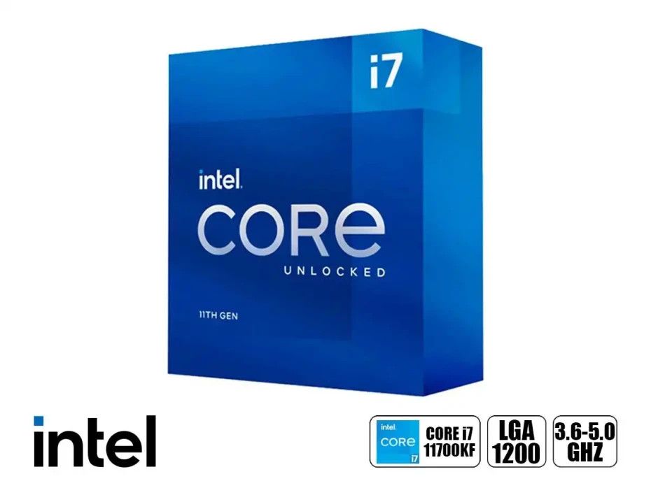 Procesador Intel Core I7 11700kf 3.6ghz Hasta 5.0 Ghz 16mb (bx8070811700kf) Lga 1200, 8 Nucleos, S/cooler