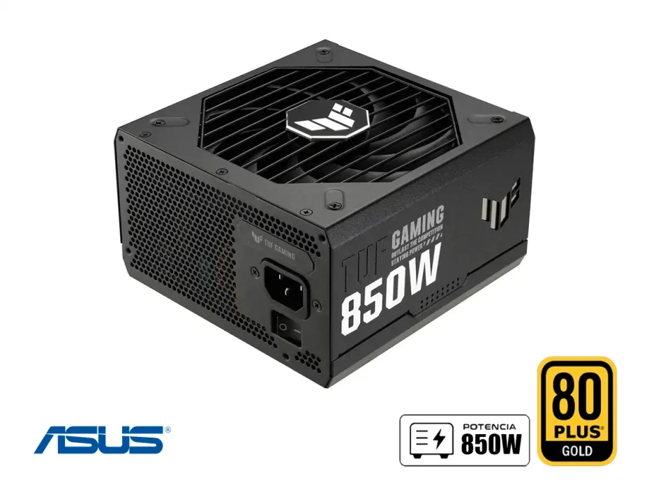 Fuente De Poder Asus 850w Tuf Gaming 850g (90ye00s2-b0aa00) Atx, 80 Plus Gold, Modular, Negro