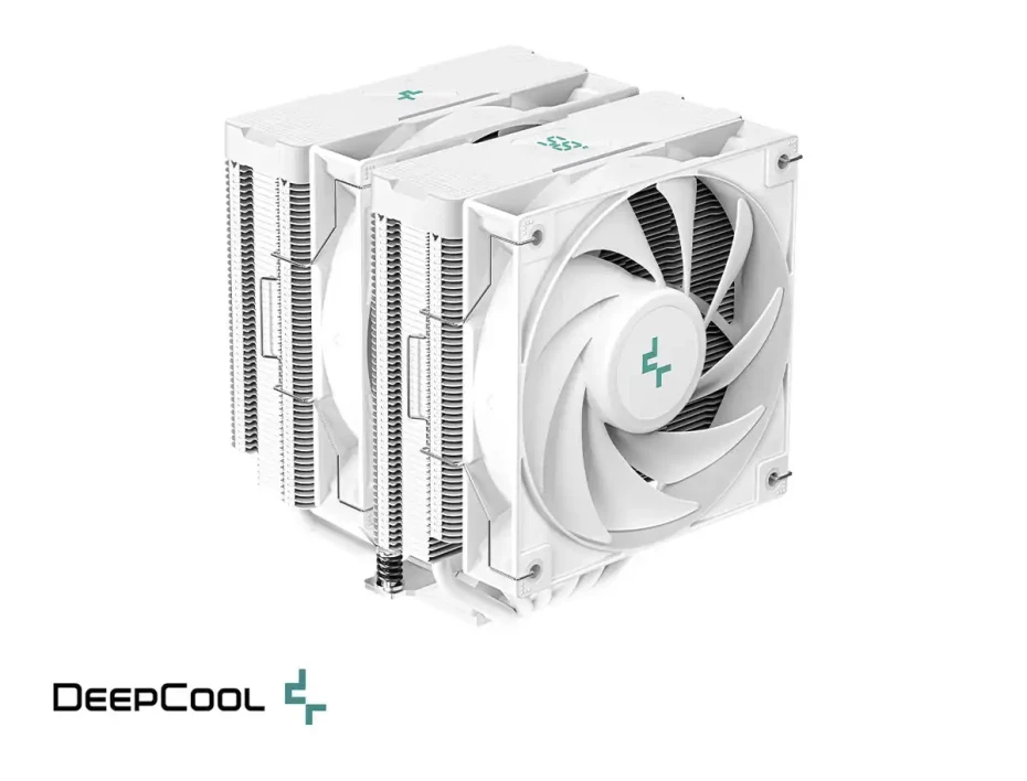 Cooler Para Procesador Deepcool Ag620 Digital Wh (r-ag620-whndmn-g-2) 2 Ventiladores, Aluminio