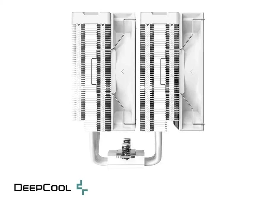 Cooler Para Procesador Deepcool Ag620 Digital Wh (r-ag620-whndmn-g-2) 2 Ventiladores, Aluminio