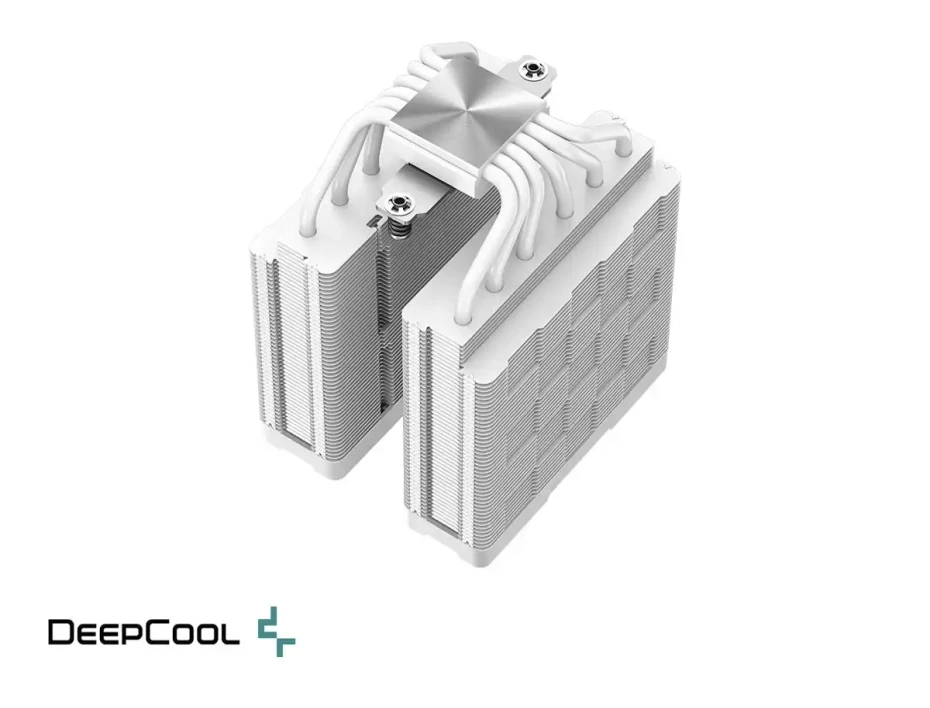 Cooler Para Procesador Deepcool Ag620 Digital Wh (r-ag620-whndmn-g-2) 2 Ventiladores, Aluminio