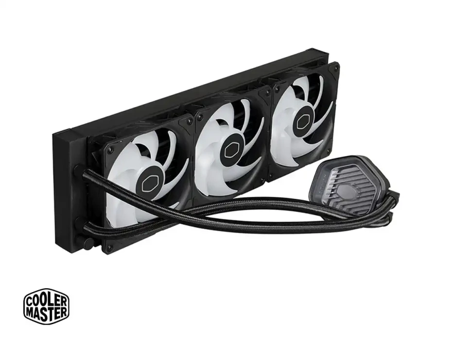 Sistema De Enfriamiento Liquido Cooler Master Masterliquid 360 Atmos (mlx-d36m-a25pz-r1) 3 Ventiladores, 360mm, Led Argb