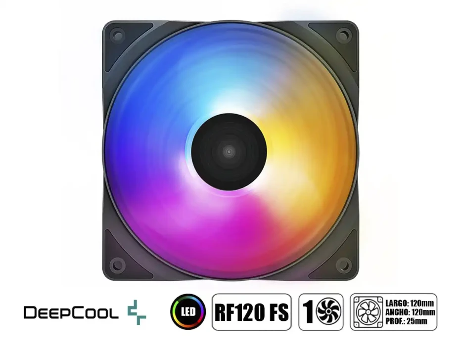 Cooler Para Case Deepcool Rf120 Fs (dp-fled3-rf120-fs) 120mm, Led