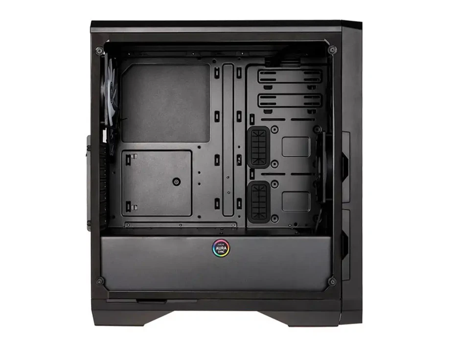 Case Bitfenix Enso Mesh Blk S/fuente (bfc-esm-150-kkwgk-4a) Panel De Vidrio, 2 Ventiladores, Led Rgb, Negro