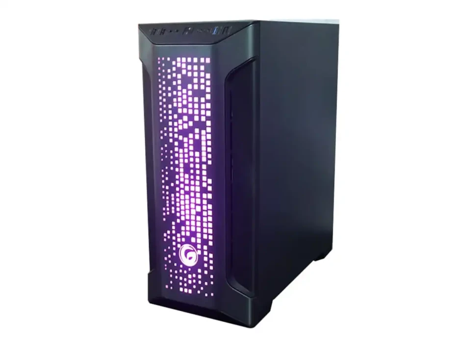 Case Gambyte Extintion Fuente 650w (extintion-600w) Panel De Vidrio, 3 Ventiladores, Led Argb, Negro