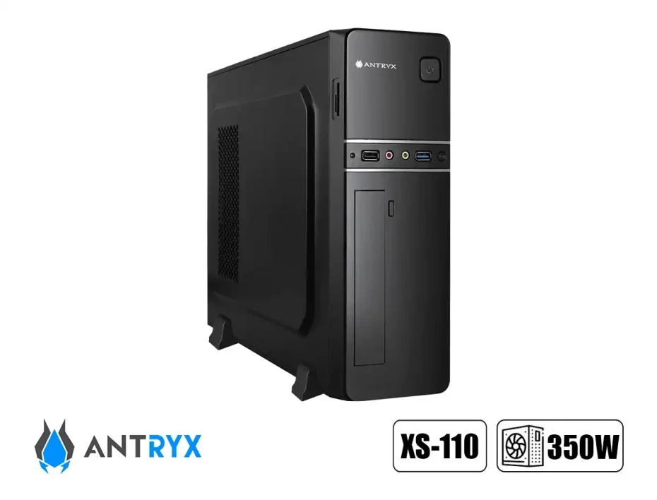 Case Mini Antryx Extreme Xs-110 Fuente 350w (ac-xs110k-350cp) Negro