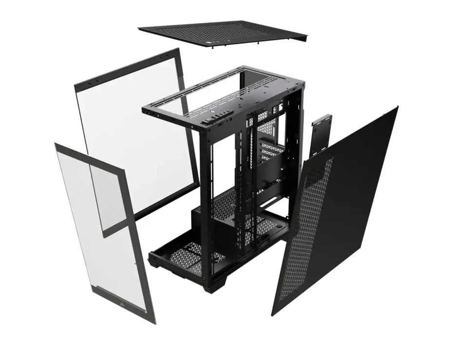 Case Corsair 3500x S/fuente (cc-9011276-ww) Paneles De Vidrio Templado, S/cooler, Negro