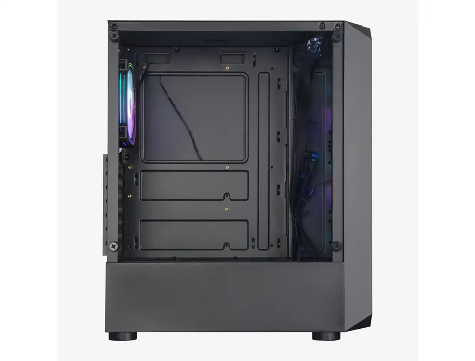 Case Halion Sparta 844 Fuente 600w (sparta 844) Panel Lateral Y Frontal De Vidrio Templado, 4 Ventiladores Argb