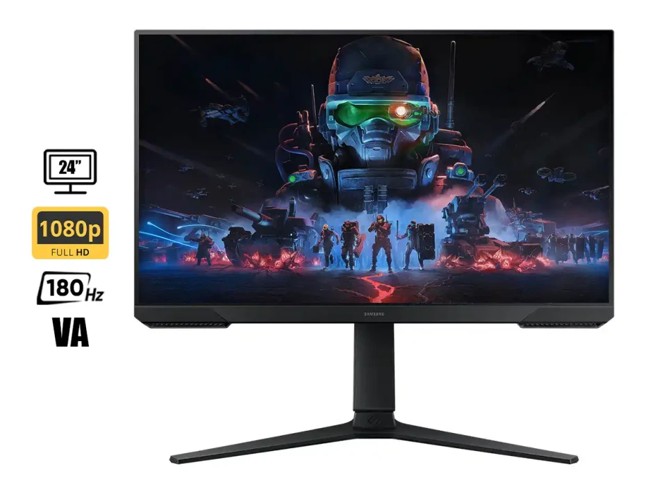 Monitor Samsung 24 Pulgadas Odyssey G3 (ls24dg300elxpe) Gaming 180hz, 1ms, Freesync, Fhd, Va, 1 Hdmi, 1 Displayport