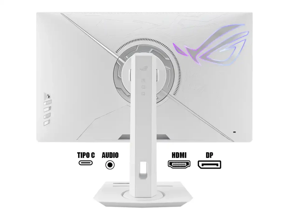 Monitor Asus 27 Pulgadas Rog Strix Xg27acg (xg27acg-w) Blanco Gaming 180hz, 2k/qhd, 1ms, G-sync, 1 Hdmi, 1 Dp, Usb C