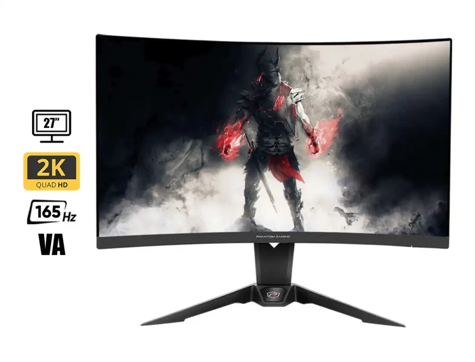 Monitor Asrock 27 Pulgadas Pg27q15r2a (pg27q15r2a) Gaming 165hz, 1ms, Freesync, 2k/qhd, Curvo, 2 Hdmi, 1 Displayport, Va, Wifi, Altavoces