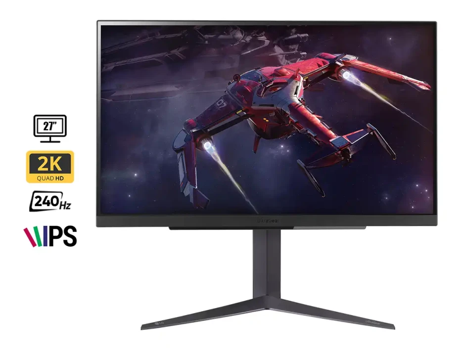 Monitor Lg 27 Pulgadas 27gr83q (27gr83q) Gaming 240hz, 1ms, Freesync, 2k/qhd, 2 Hdmi, 1 Displayport, 2 Usb