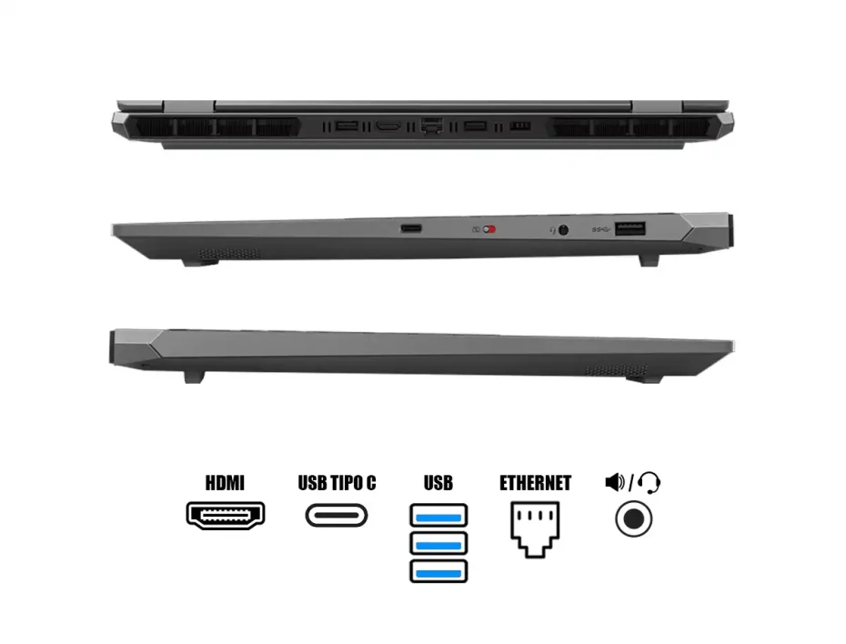 Laptop Lenovo Core I5-12450hx Loq 15iax9 Gaming (83gs00eqlm) 15.6" Fhd 144hz, Ram 24gb, Ssd 512gb, Rtx 3050 6gb, Win Free, 12gen.