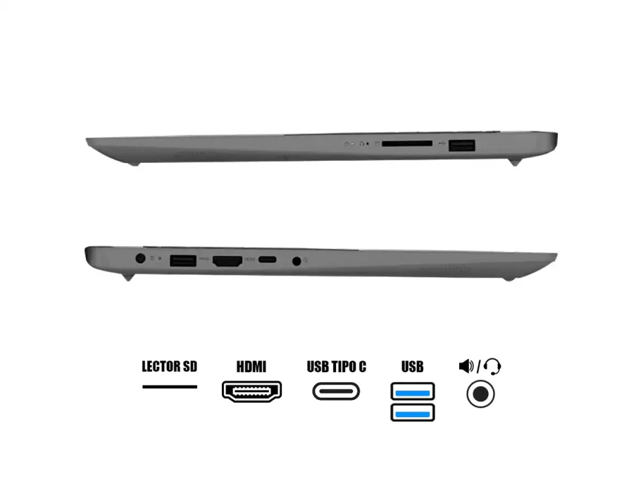 Laptop Lenovo Core I3-1215u Idp 15iau7 (82rk00wclm) Pantalla 15.6" Fhd, Ram 8gb, Ssd 512gb, S/s, Esp., 12gen.