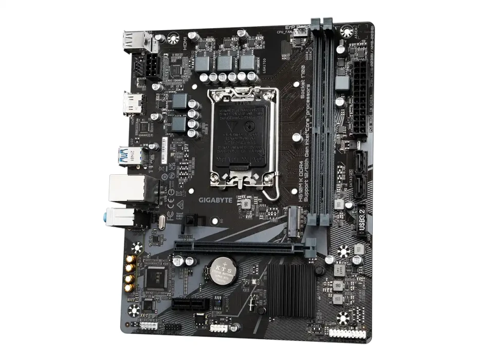 Placa Madre Gigabyte H610m K Ddr4 (h610m K Ddr4) Socket Lga 1700, Ram Dddr4 Buss 3200mhz, 14va, 13va, 12va Gen