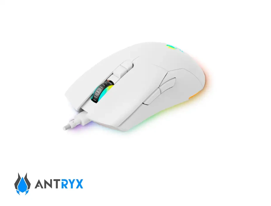 Combo 2 En Uno Antryx Chrome Storm Gc-3100 (agc-3100wbl-sp) Teclado Switch Blue, Led Rgb, Mouse 8 Botones, 7200 Dpi