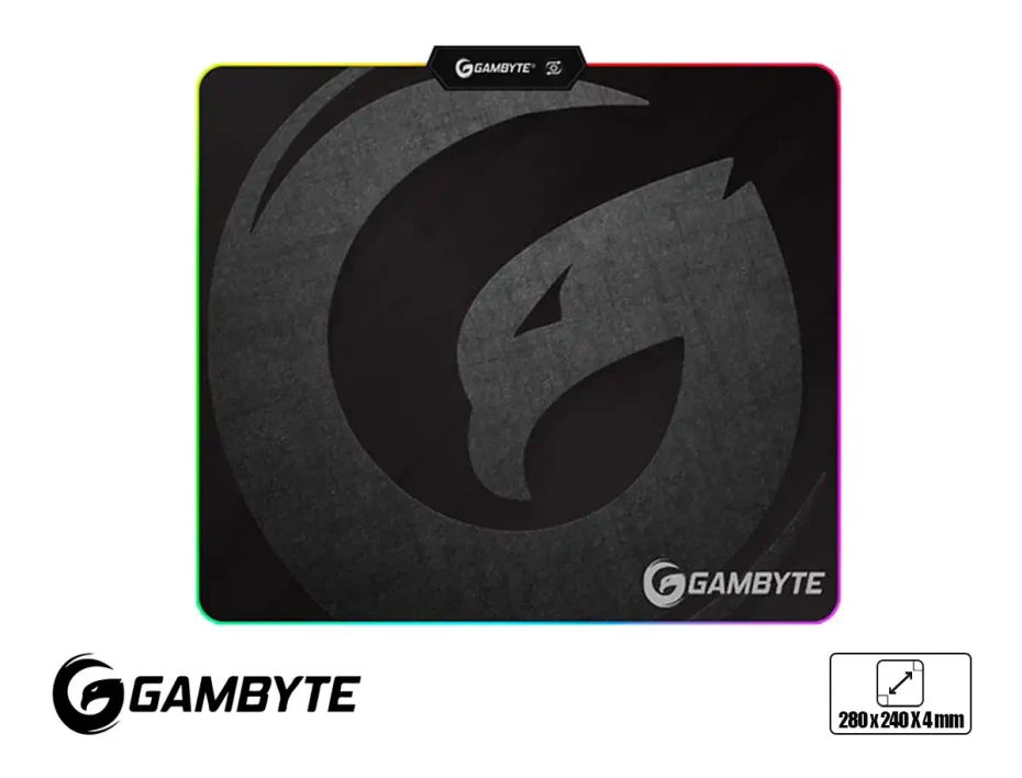 Pad Mouse Gambyte Blaze G Pro Gaming S (gi- Blazeg) 280mm X 240mm, Material Tela Y Caucho, Led Rgb