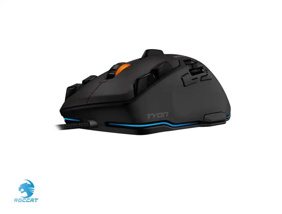 Mouse Roccat Tyon Gaming (roc-11-850-am) Hasta 8200 Dpi, 16 Botones Programables, Rgb, Negro