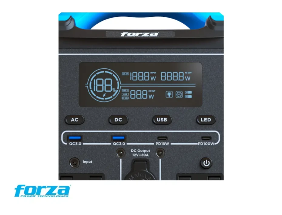 Generador Electrico Portatil Forza (fpp-t702) Baterias Lmfp 700w