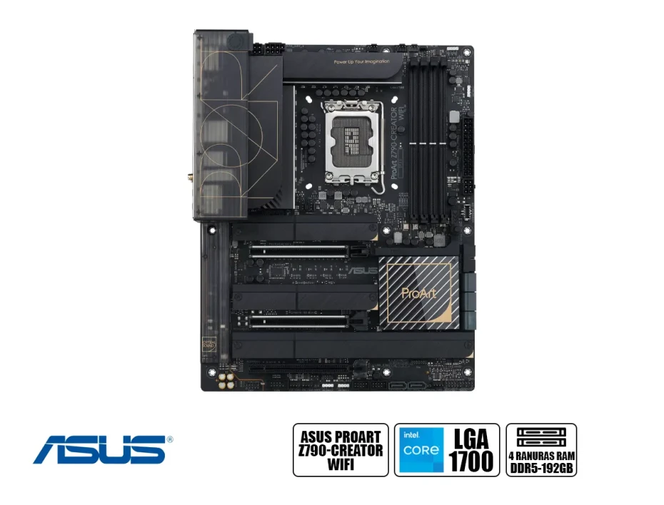 Placa Madre Asus Proart Z790-creator Wifi (90proart Z790-creator W) Socket Lga 1700, Ram Ddr5 Buss 7200oc Mt/s, Wifi 6e