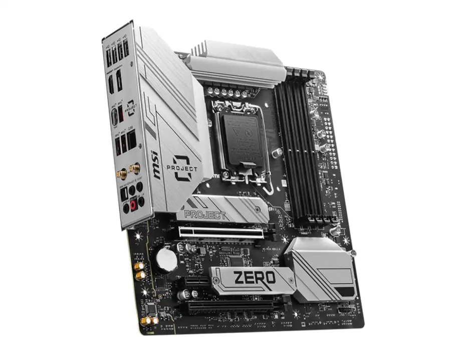 Placa Madre Msi B760m Project Zero (b760m Project Zero) Socket Lga 1700, Ram Ddr5 Buss 7800c Mt/s, 14va, 13va, 12va Gen, Wifi 6e