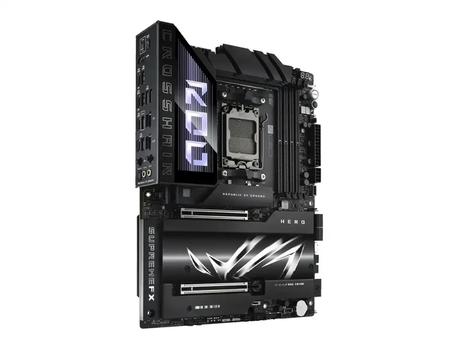 Placa Madre Asus X870e Rog Crosshair Hero (rog Crosshair X870e Hero) Socket Am5, Ram Dddr5 Buss 8200oc Mt/s, Wifi 7