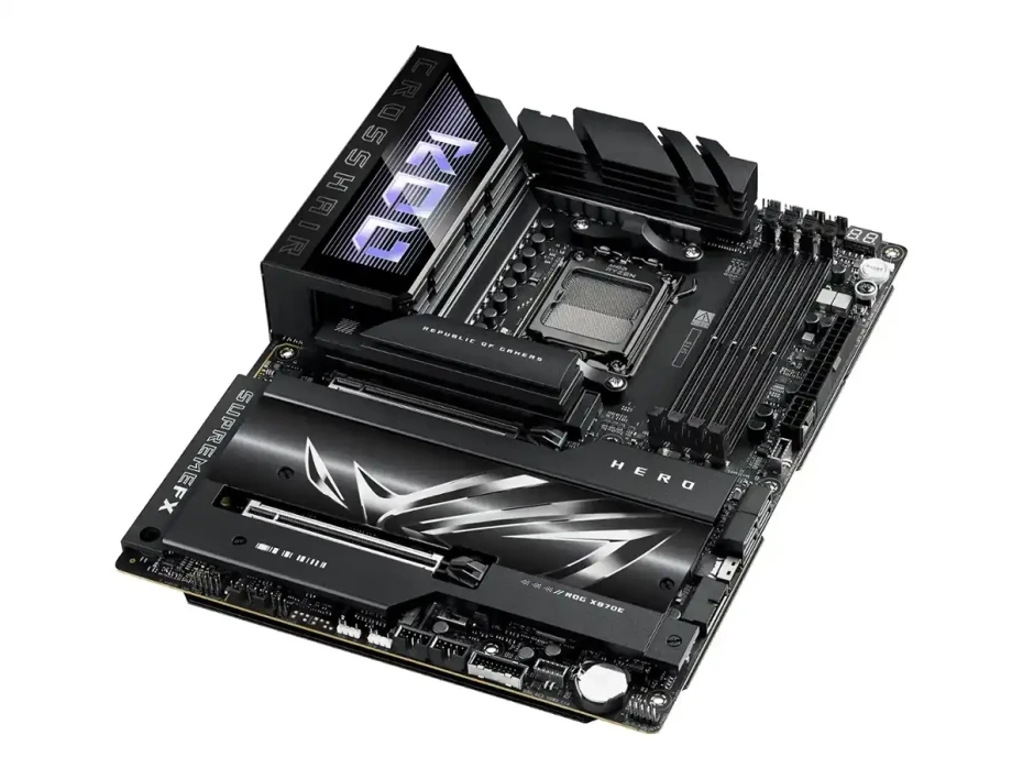 Placa Madre Asus X870e Rog Crosshair Hero (rog Crosshair X870e Hero) Socket Am5, Ram Dddr5 Buss 8200oc Mt/s, Wifi 7