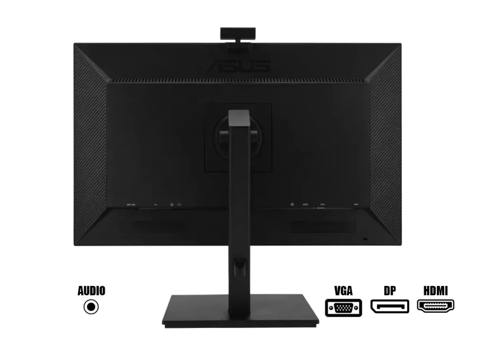 Monitor Asus 27 Pulgadas Be279qsk (90lm04p1-b023b0) Frecuencia 60hz, Fhd, 5ms, 1 Hdmi, 1 Dp, 1 Vga, Altavoces, Web Cam