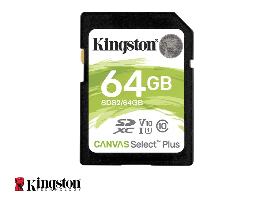 Memoria Micro Sd Kingston 64gb Canvas Select Plus (sds2/64gb) Tarjeta Sd Clase 10 100mb/s