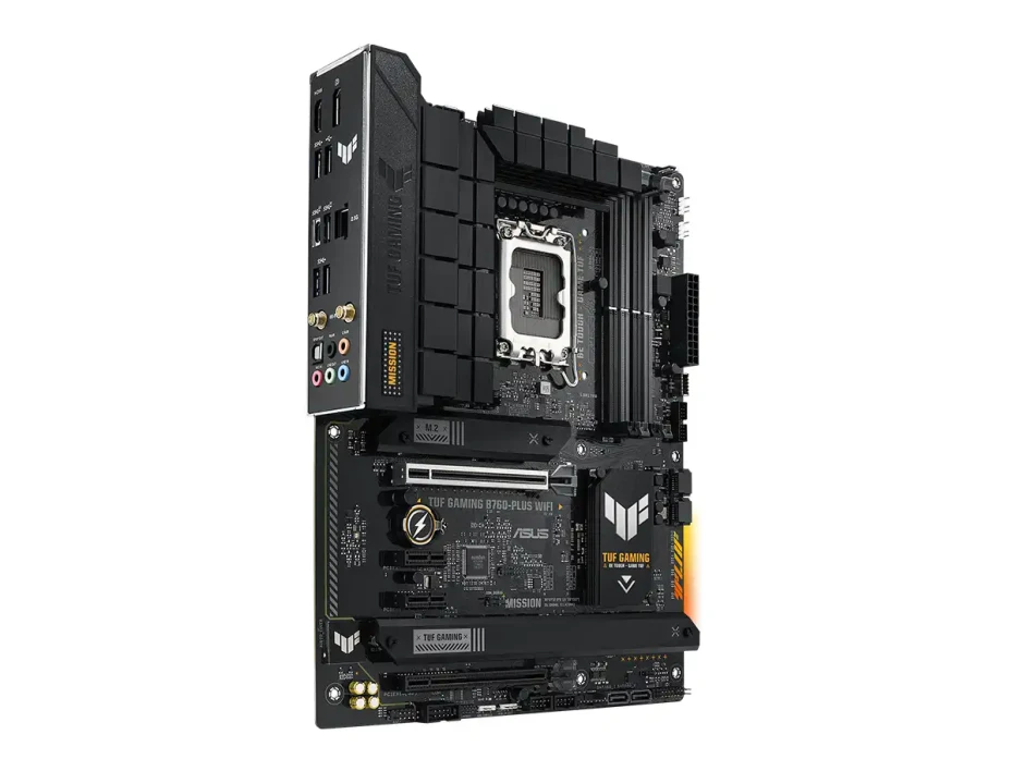Placa Madre Asus B760-plus Tuf Gaming Wifi (90mb1er0-m0eay0) Socket Lga 1700, Ram Ddr5 Buss 7200oc Mhz, 13va, 12va Gen, Rgb, Wifi 6