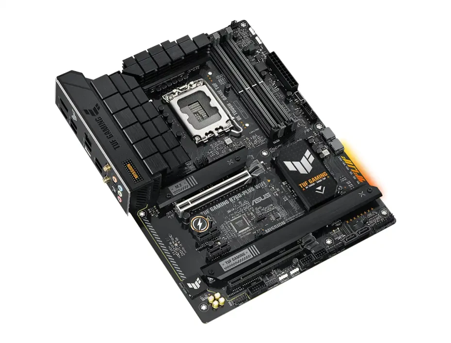 Placa Madre Asus B760-plus Tuf Gaming Wifi (90mb1er0-m0eay0) Socket Lga 1700, Ram Ddr5 Buss 7200oc Mhz, 13va, 12va Gen, Rgb, Wifi 6