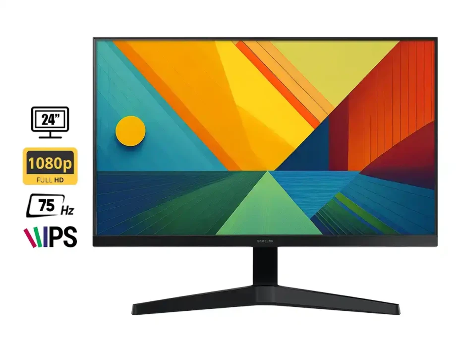 Monitor Samsung 24 Pulgadas Ls24c310 (ls24c310ealxpe) Frecuencia 75hz, 5ms, 1 Hdmi, 1 Vga