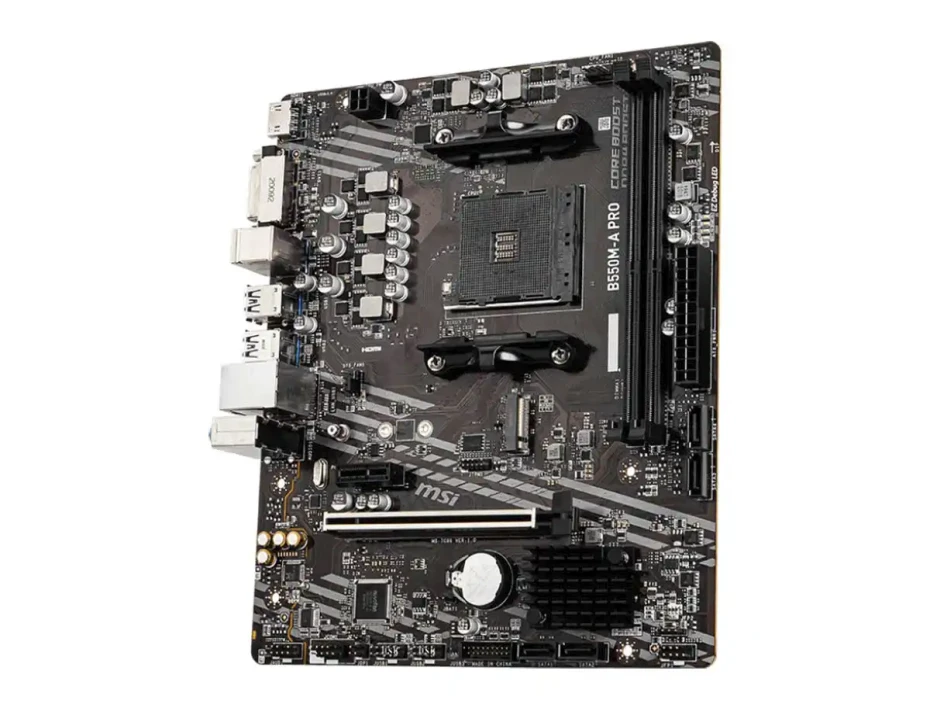 Placa Madre Msi B550m-a Pro (b550m-a Pro) Socket Am4, Ram Ddr4 Buss 4600oc Mhz