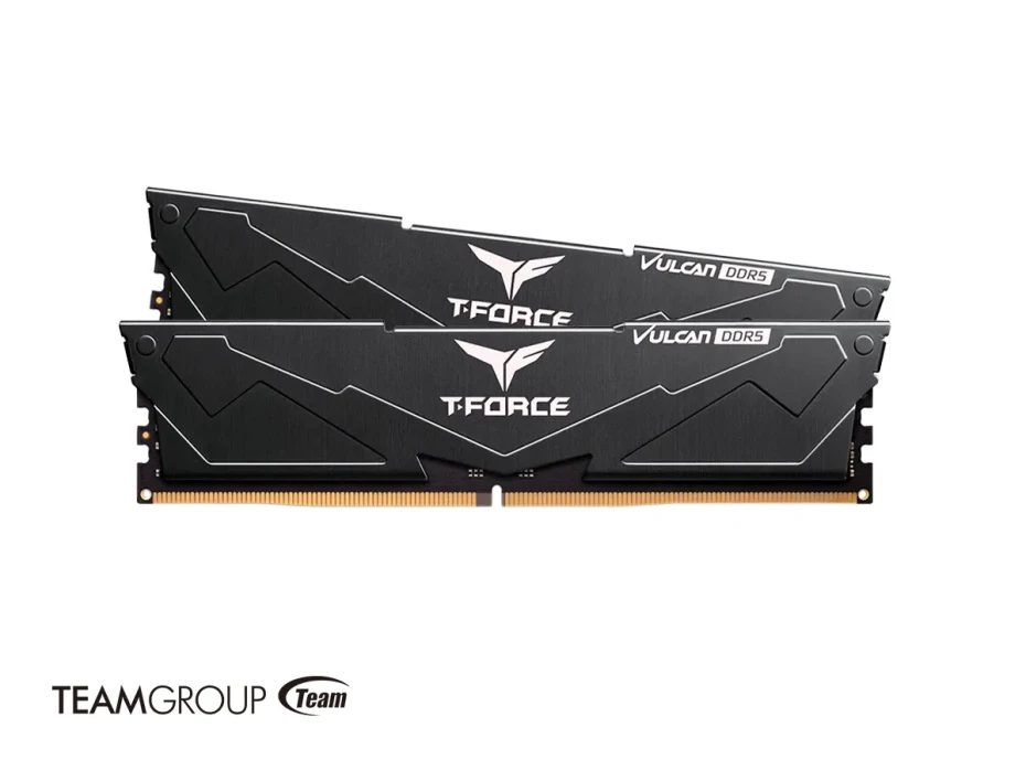Memoria Ram Teamgroup Ddr5 64gb (2x32gb) T-force Vulcan (flbd564g6400hc34bdc01) 6400 Mhz, Negro
