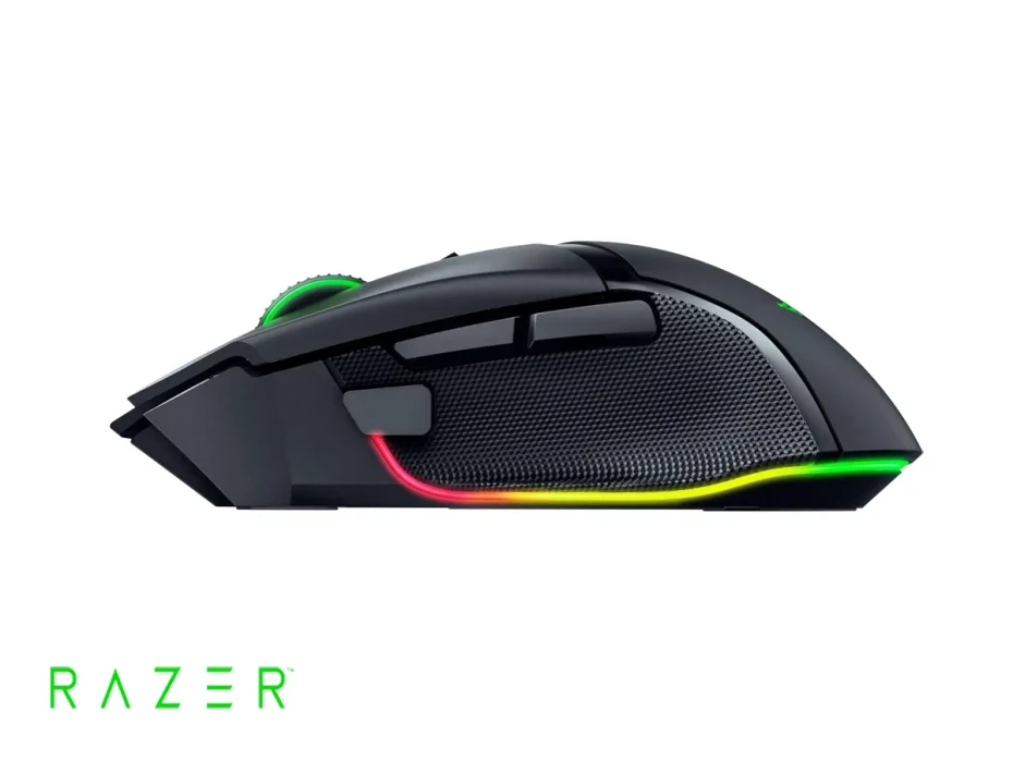 Mouse Inalambrico Razer Basilisk V3 Pro 35k Gaming (rz01-05240100-r3u1) 35.000 Dpi, 11 Botones Programables, Rgb, Negro