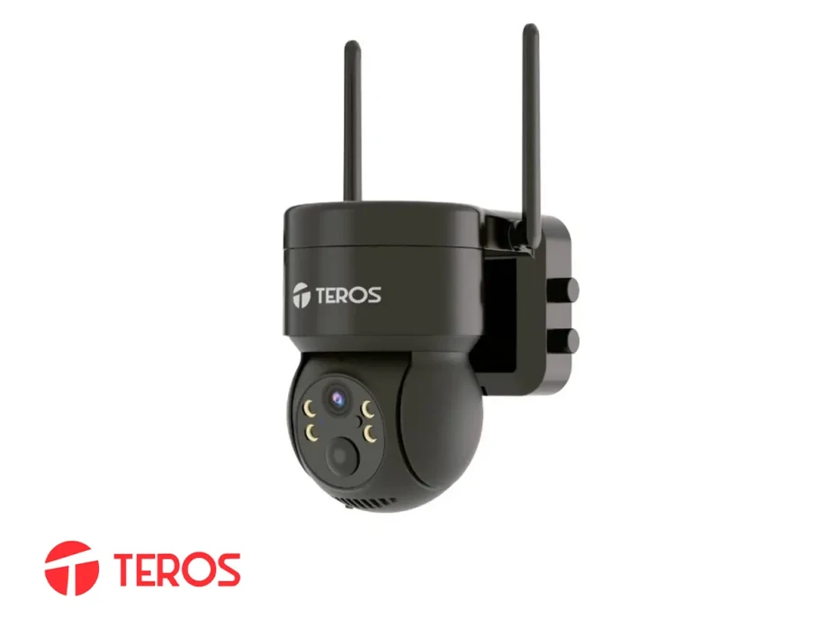 CÁmara De Vigilancia Teros (te-90603n) Smart Solar ResoluciÓn 3mp Wifi Color Negro