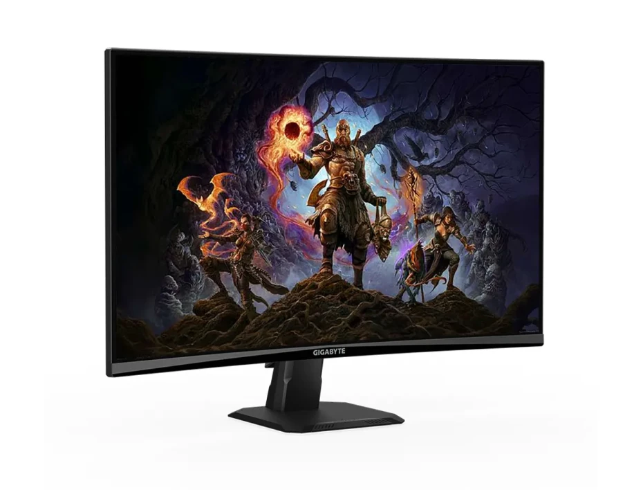 Monitor Gigabyte 27 Pulgadas Gs27fc (ga-gs27fc) Gaming 180hz, Fhd, Curvo, 1ms, 2 Hdmi, 1 Dp, Va
