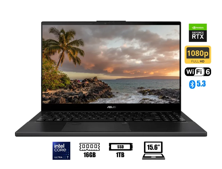 Laptop Asus Core Ultra 7 155h Vivobook Pro 15 Gaming (q533mj-u73050) Pantalla 15.6" Fhd Oled, Ram 16gb, Ssd 1tb, Rtx 3050 6gb, Win11, Earl Gray