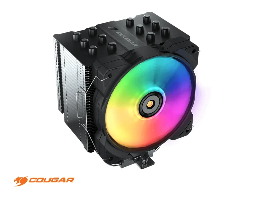 Cooler Para Procesador Cougar, Forza 85 Argb (3mfzr85.0001) 6 Pipas De Cobre, 2 Fan
