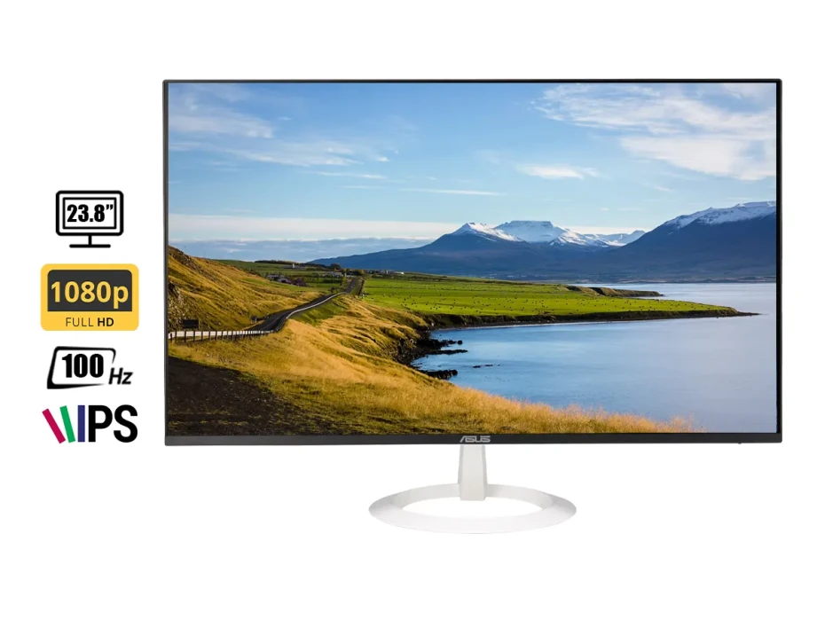 Monitor Asus 23.8 Pulgadas Vz24ehf-w (vz24ehf-w) Frecuencia 100hz, Fhd, 1ms, 1 Hdmi, Blanco