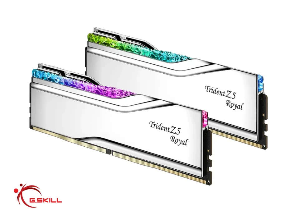 Memoria Ram G.skill Ddr5 96gb (48gbx2) Triden Z5 (f5-6400j3239f48gx2-tr5s) 6400 Mt/s, Silver, Rgb